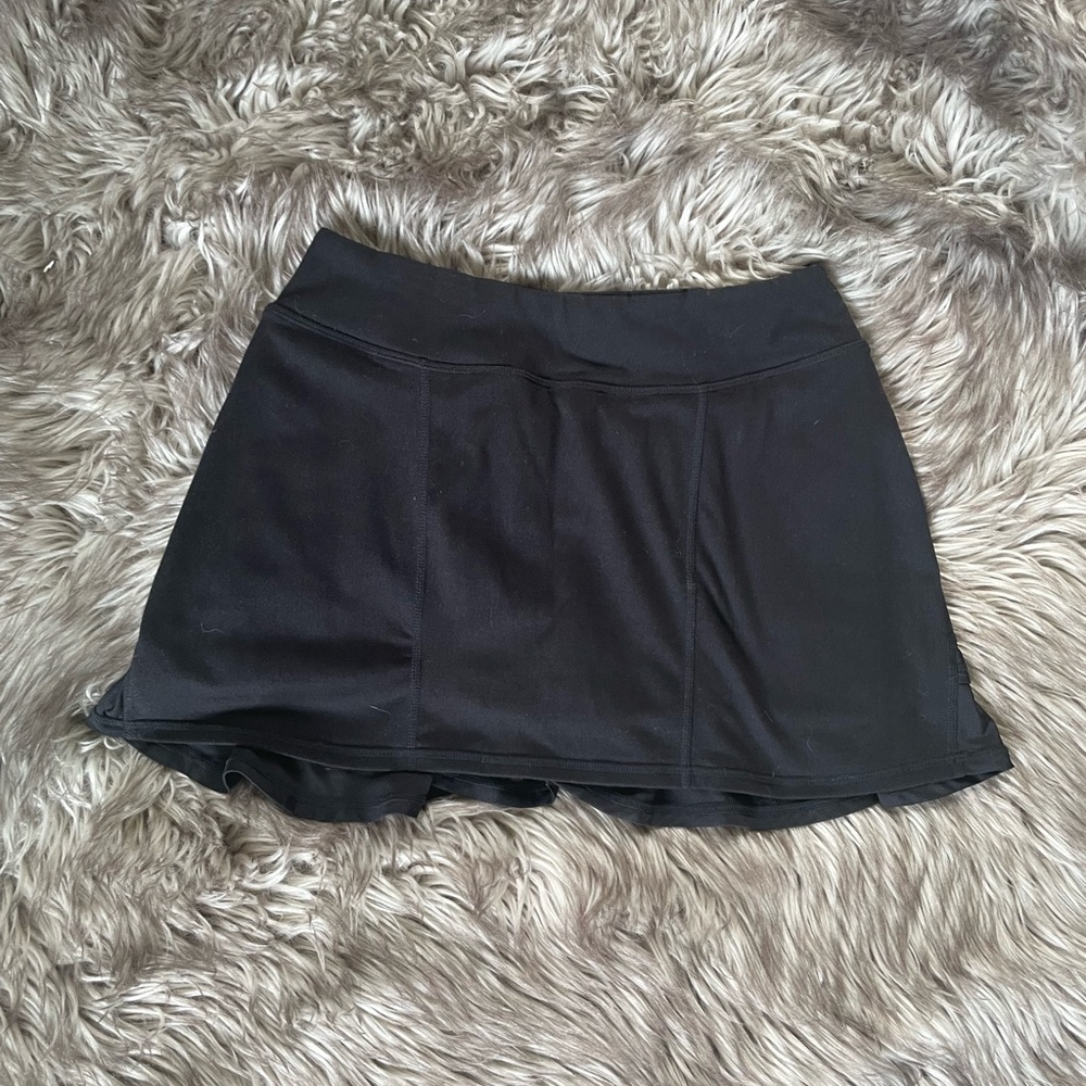 Zella Black Skater Mini Tennis Skirt
